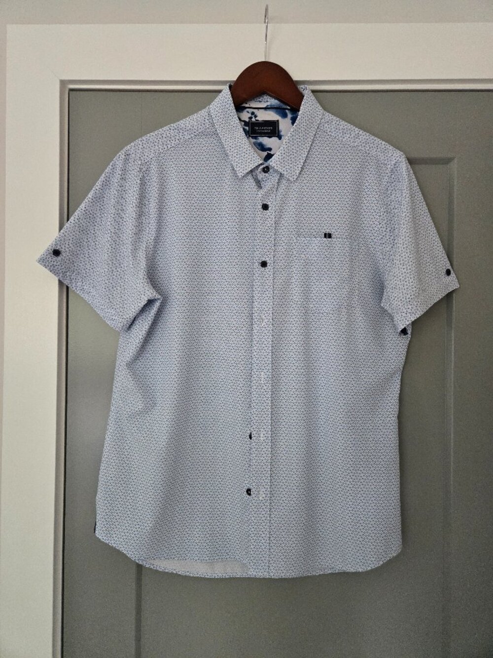 7 Diamonds Mens Short Sleeve button down shirt